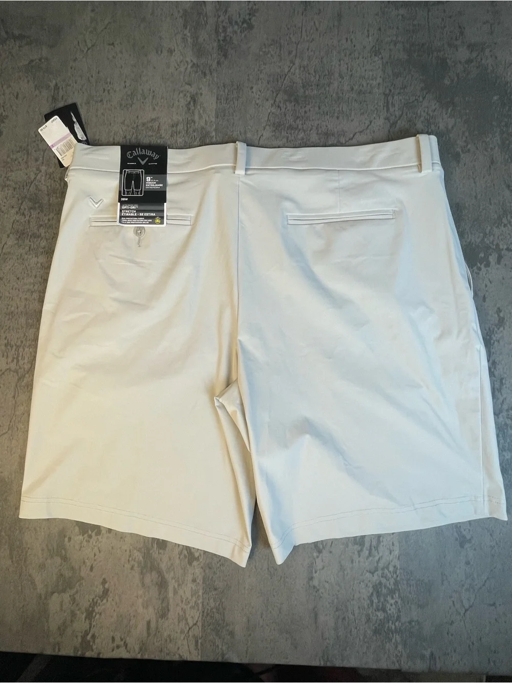 Callaway Light Gray Performance Golf Shorts 38 Men's optidry